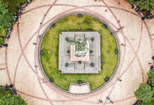 Vista aérea Parque Centenario GYE